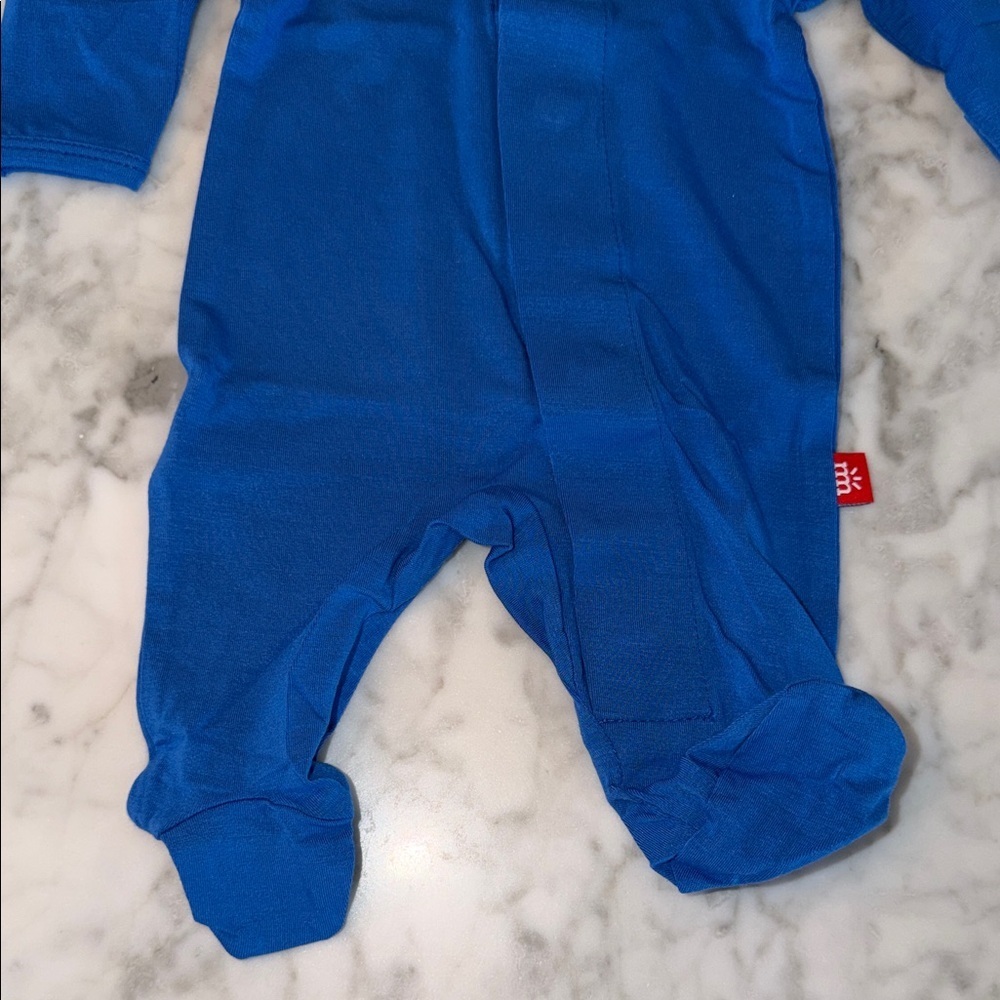 NWT Magnetic Me Modal Strong Blue Footie Preemie - Picture 5 of 6